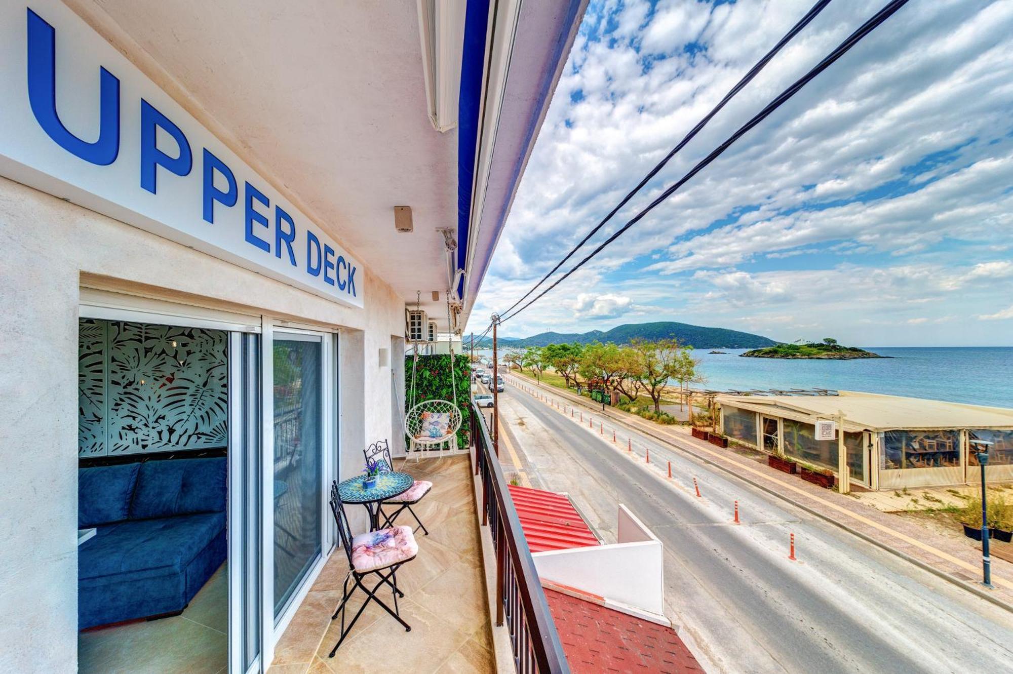 Apartamento Upper Deck Apt. Néa Péramos Exterior foto